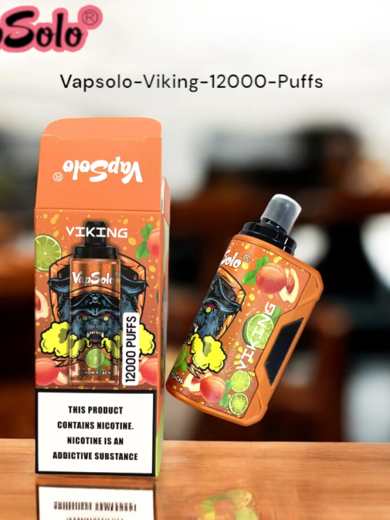 VAPSOLO Viking 12000 Puffs The Best Rechargeable Disposable Vape with 22mL Liquid Capacity
