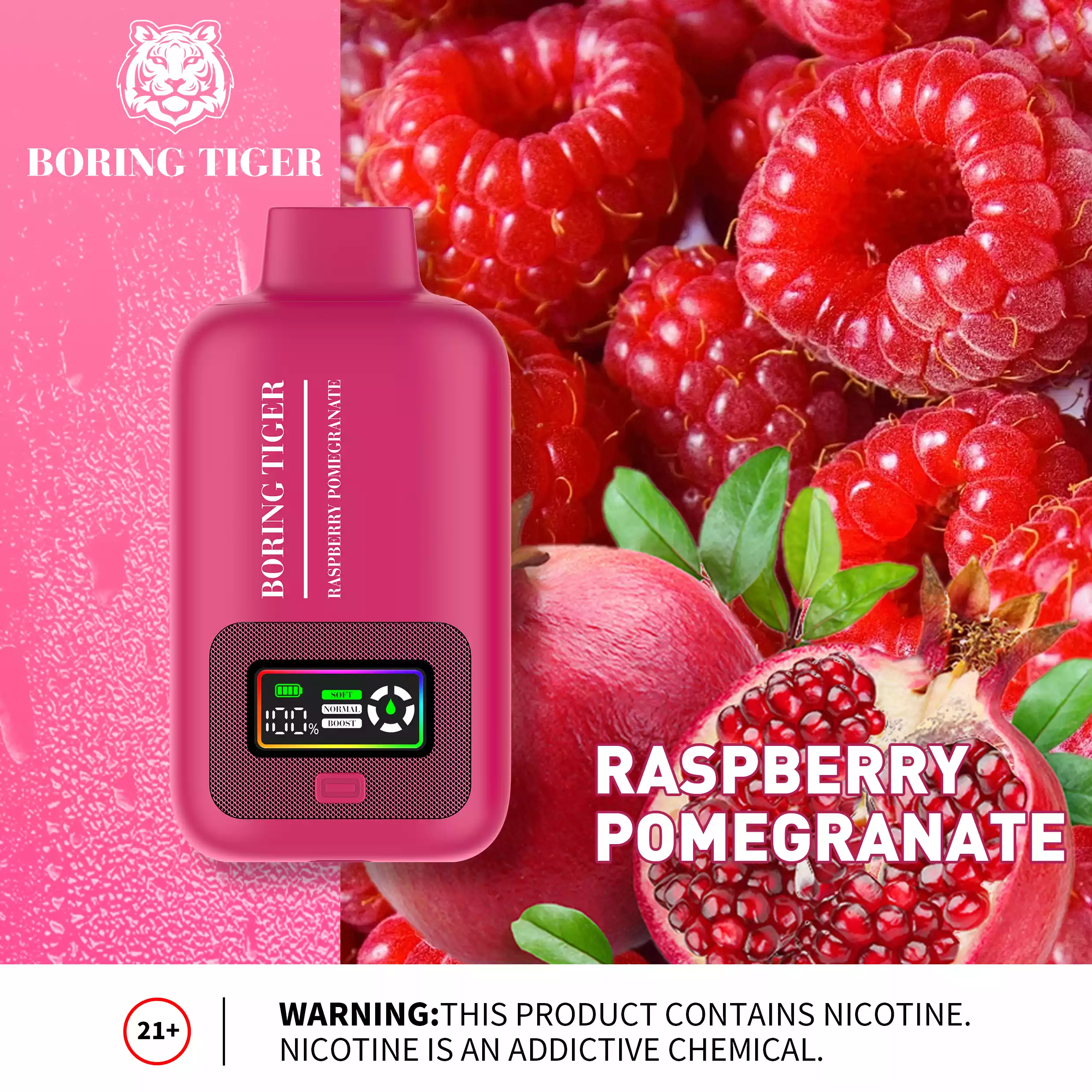 VASY Boring Tiger 25000 Puffs 26ML E-liquid 50mg Nicotine Salt disposable vape (10) VASY Boring Tiger 25000 Puffs 26ML E-liquid 50mg Nicotine Salt disposable vape (10)