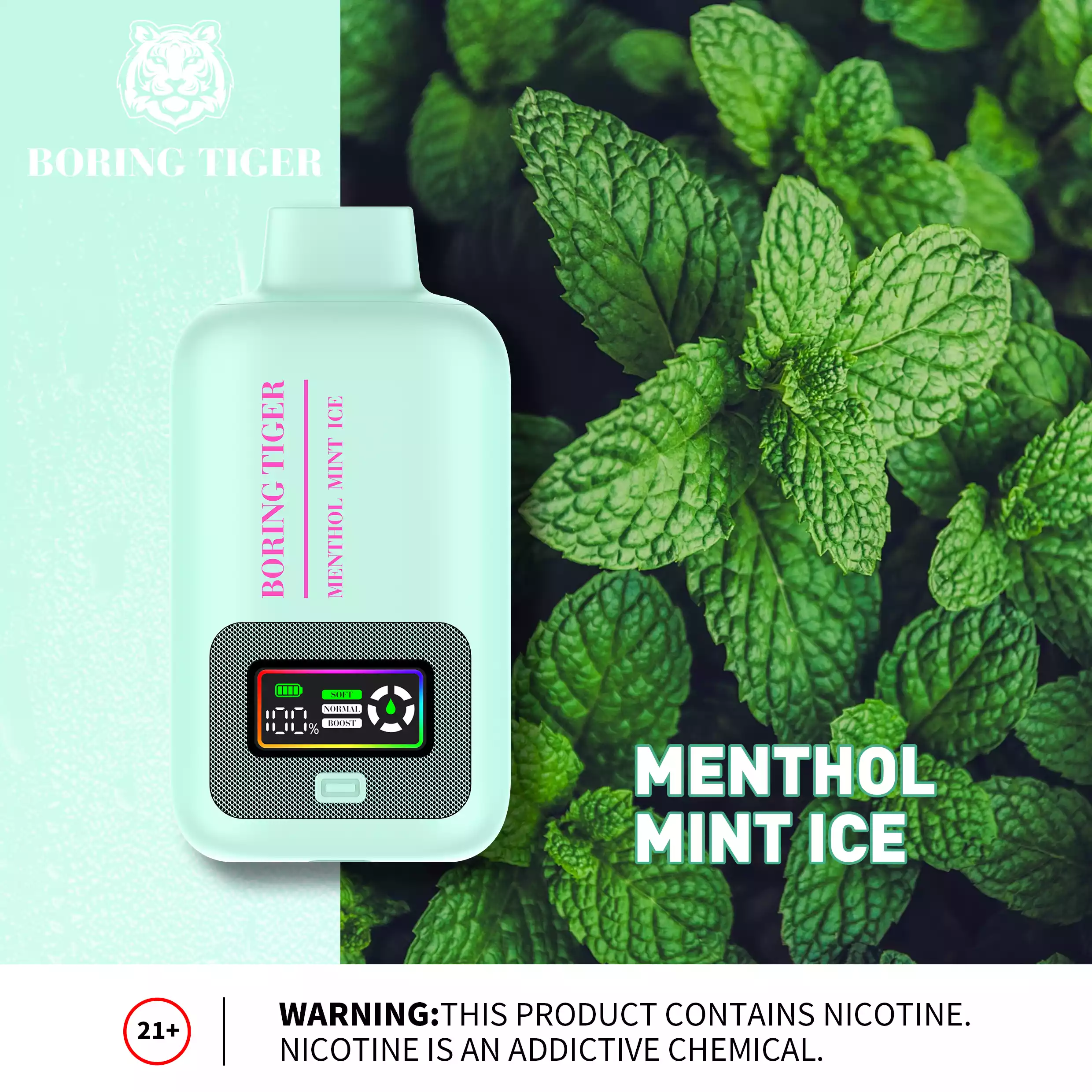 VASY Boring Tiger 25000 Puffs 26ML E-liquid 50mg Nicotine Salt disposable vape (13) VASY Boring Tiger 25000 Puffs 26ML E-liquid 50mg Nicotine Salt disposable vape (13)