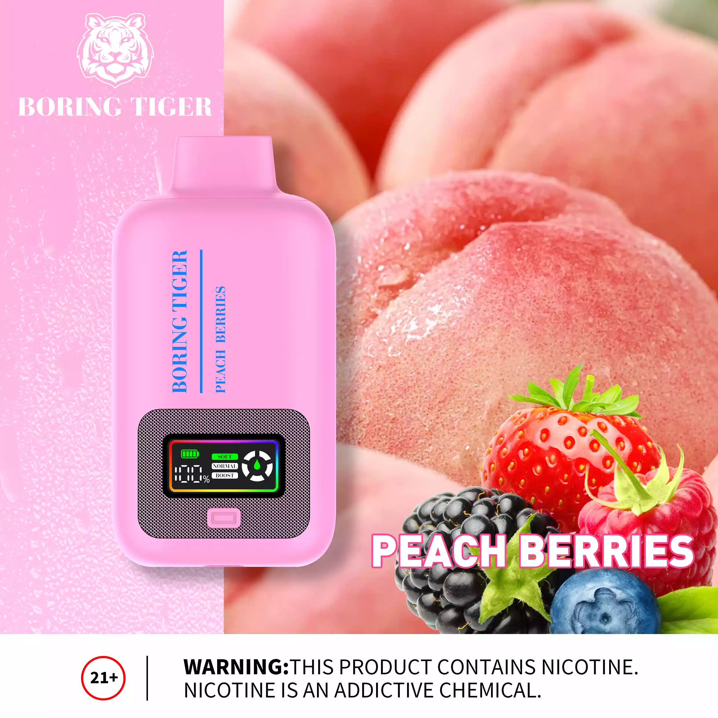 VASY Boring Tiger 25000 Puffs 26ML E-liquid 50mg Nicotine Salt disposable vape (15) VASY Boring Tiger 25000 Puffs 26ML E-liquid 50mg Nicotine Salt disposable vape (15)