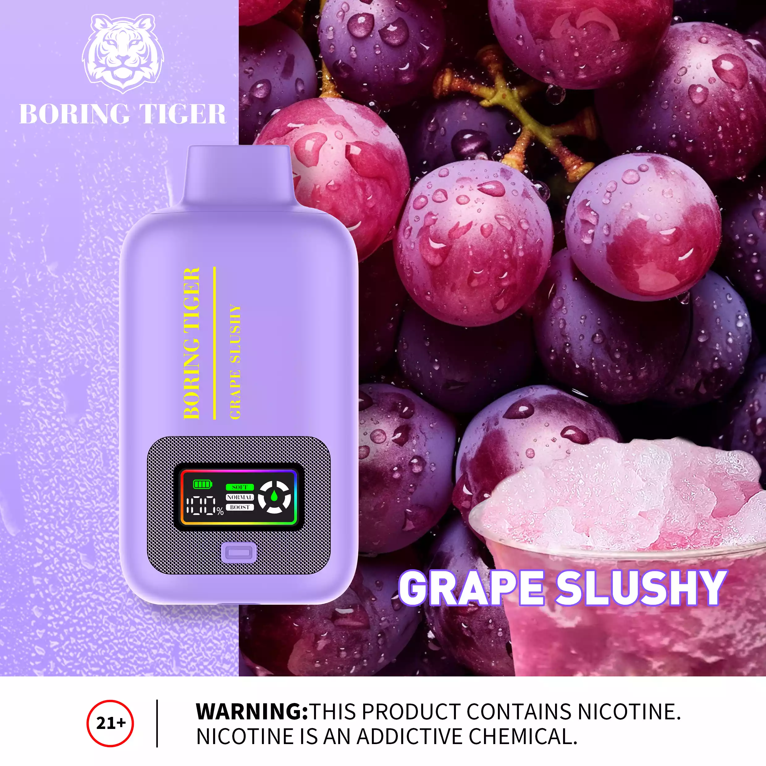 VASY Boring Tiger 25000 Puffs 26ML E-liquid 50mg Nicotine Salt disposable vape (17) VASY Boring Tiger 25000 Puffs 26ML E-liquid 50mg Nicotine Salt disposable vape (17)