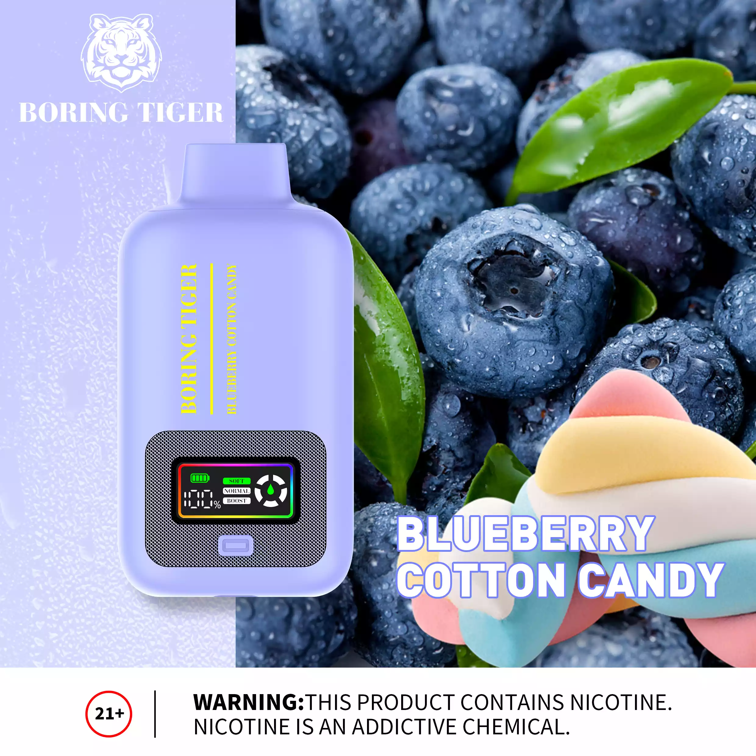 VASY Boring Tiger 25000 Puffs 26ML E-liquid 50mg Nicotine Salt disposable vape (2) VASY Boring Tiger 25000 Puffs 26ML E-liquid 50mg Nicotine Salt disposable vape (2)