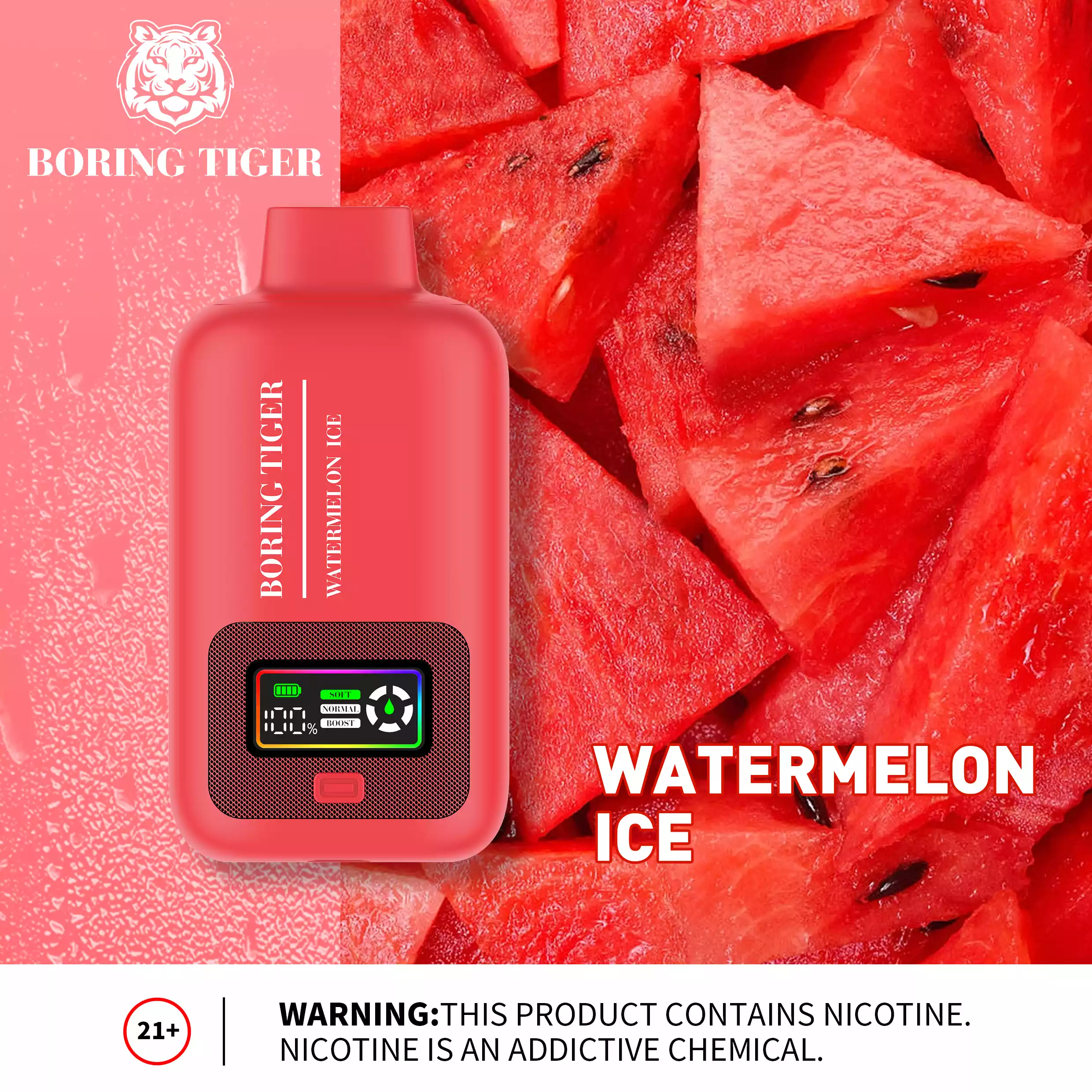 VASY Boring Tiger 25000 Puffs 26ML E-liquid 50mg Nicotine Salt disposable vape (8) VASY Boring Tiger 25000 Puffs 26ML E-liquid 50mg Nicotine Salt disposable vape (8)