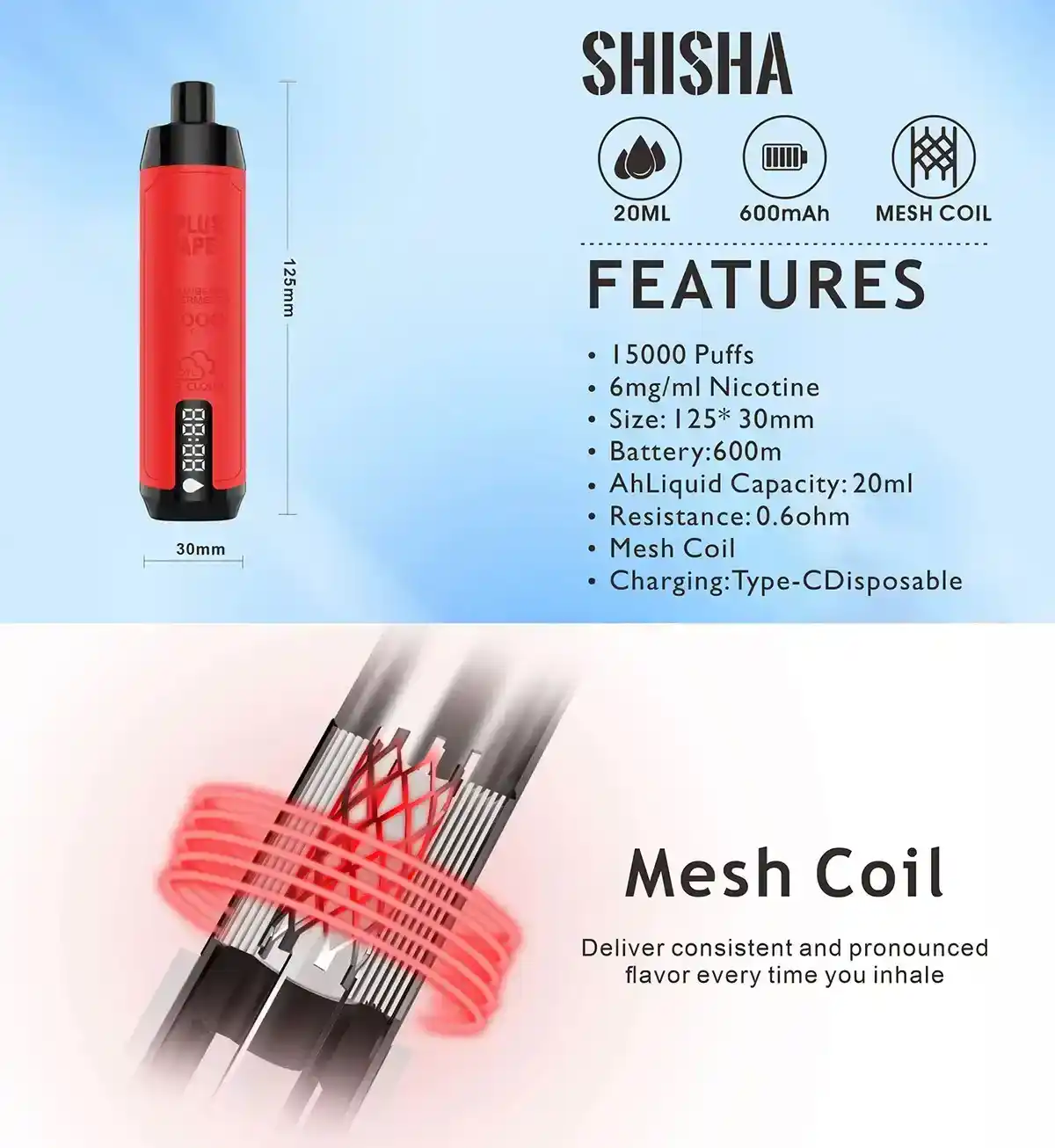 VASY EPLUS Vape Shisha 15000 Puffs Perfect for Wholesale with 12 Delicious Flavors to Choose From (9) VASY EPLUS Vape Shisha 15000 Puffs Perfect for Wholesale with 12 Delicious Flavors to Choose From (9)