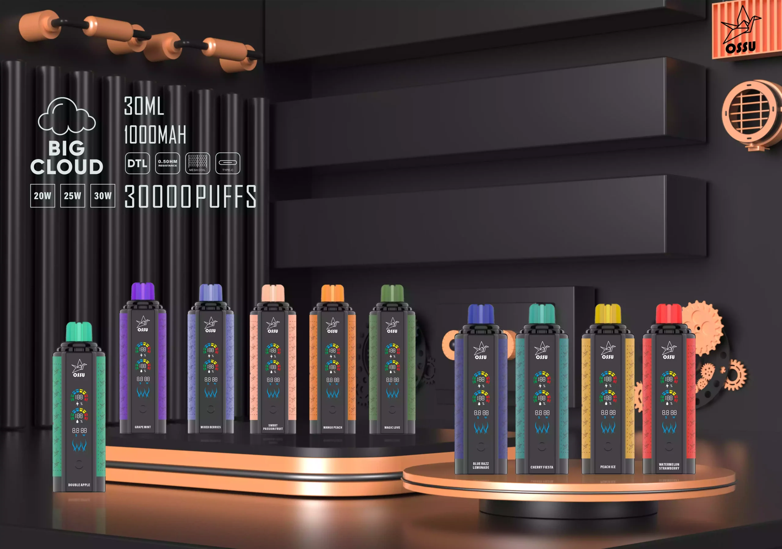 VASY OSSU 30000 Puffs Top Choice for Wholesale Disposable Vapes with 5% Nicotine Option (9) VASY OSSU 30000 Puffs Top Choice for Wholesale Disposable Vapes with 5% Nicotine Option (9)