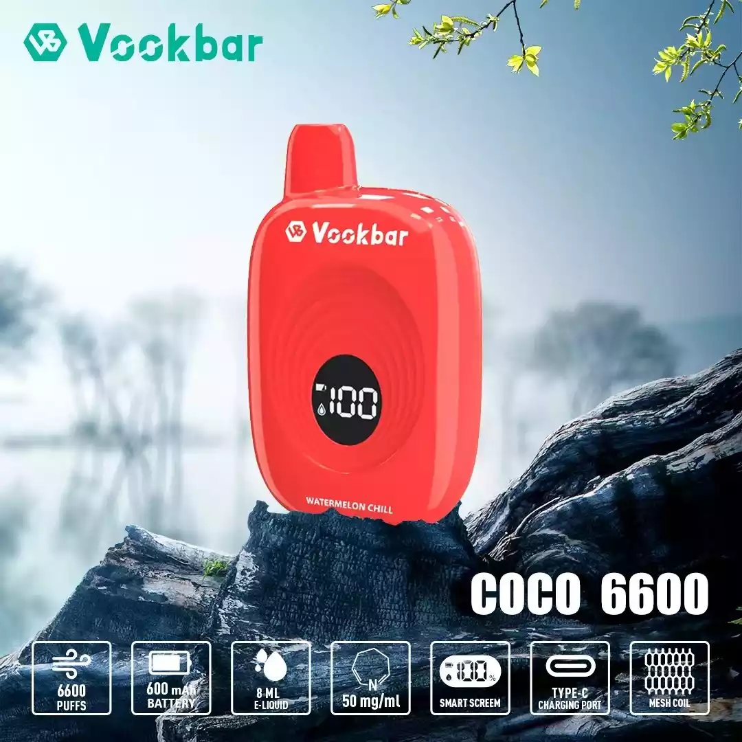 VASY Vookbar COCO 6600 Puffs 12ml E-Juice, and Smooth Nicotine Strength in Every Puff (17) VASY Vookbar COCO 6600 Puffs 12ml E-Juice, and Smooth Nicotine Strength in Every Puff (17)