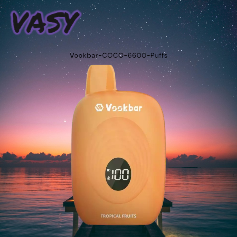 VASY Vookbar COCO 6600 Puffs 12ml E-Juice and Smooth Nicotine Strength in Every Puffs VASY Vookbar COCO 6600 Puffs 12ml E-Juice and Smooth Nicotine Strength in Every Puffs