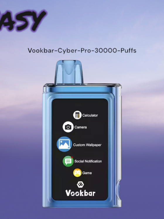 VASY Vookbar Cyber Pro 30000 Puffs Best Disposable Vape with Rechargeable Features and 20 Amazing Flavors