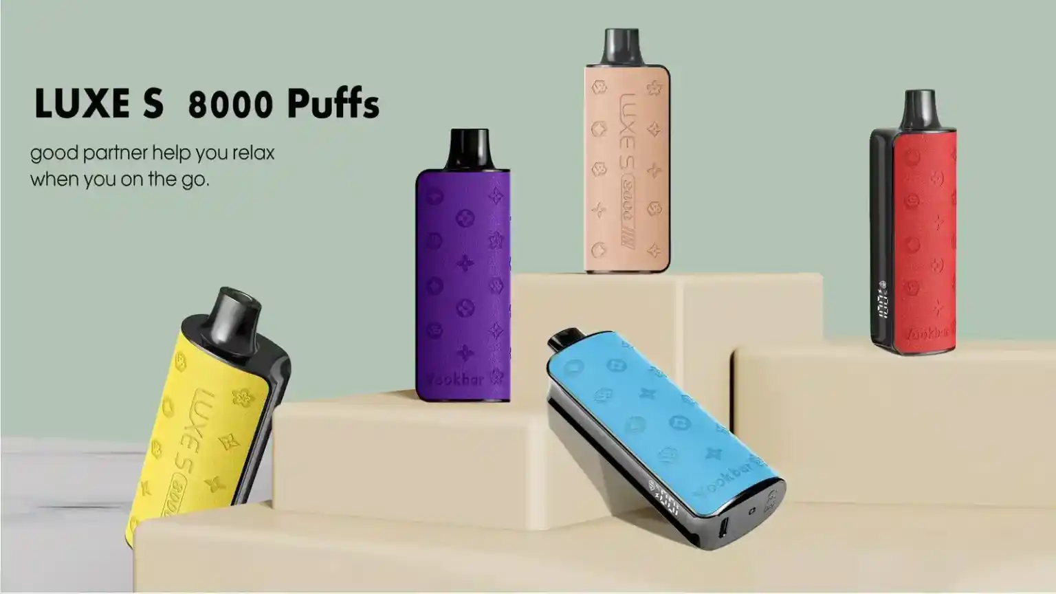 VASY Vookbar Luxe S8000 Puffs 5% Nicotine and Cool Mint Flavor Rechargeable disposable vape