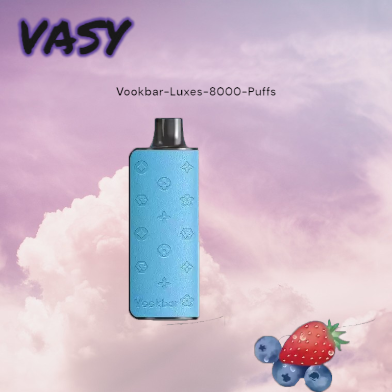 VASY Vookbar Luxe S8000 Puffs 5% Nicotine and Cool Mint Flavor Rechargeable disposable vape VASY Vookbar Luxe S8000 Puffs 5% Nicotine and Cool Mint Flavor Rechargeable disposable vape