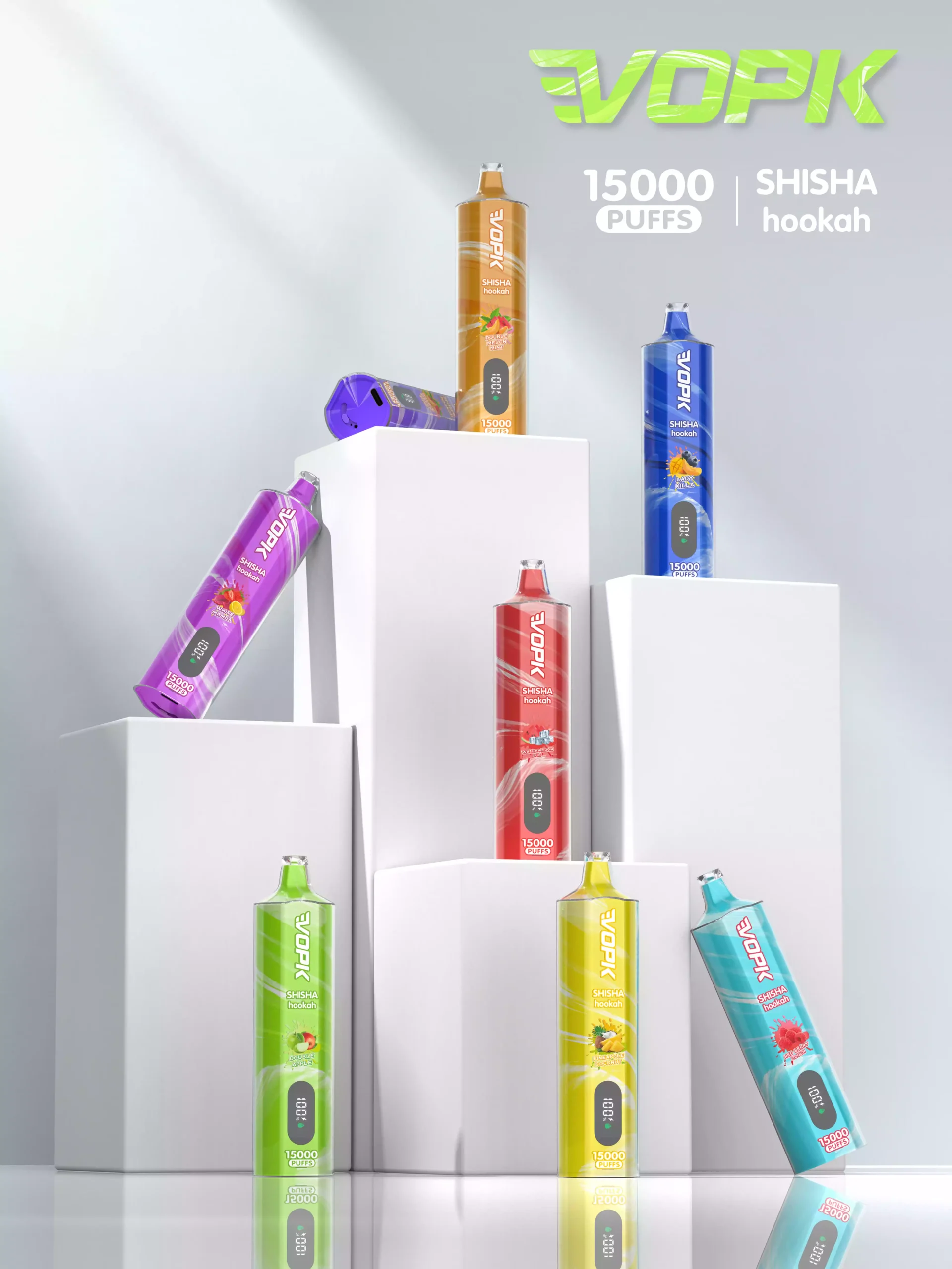 VOPK 15000 Puffs Disposable Vape with Mesh Coil and 20ML E-Liquid Capacity (11) VOPK 15000 Puffs Disposable Vape with Mesh Coil and 20ML E-Liquid Capacity (11)