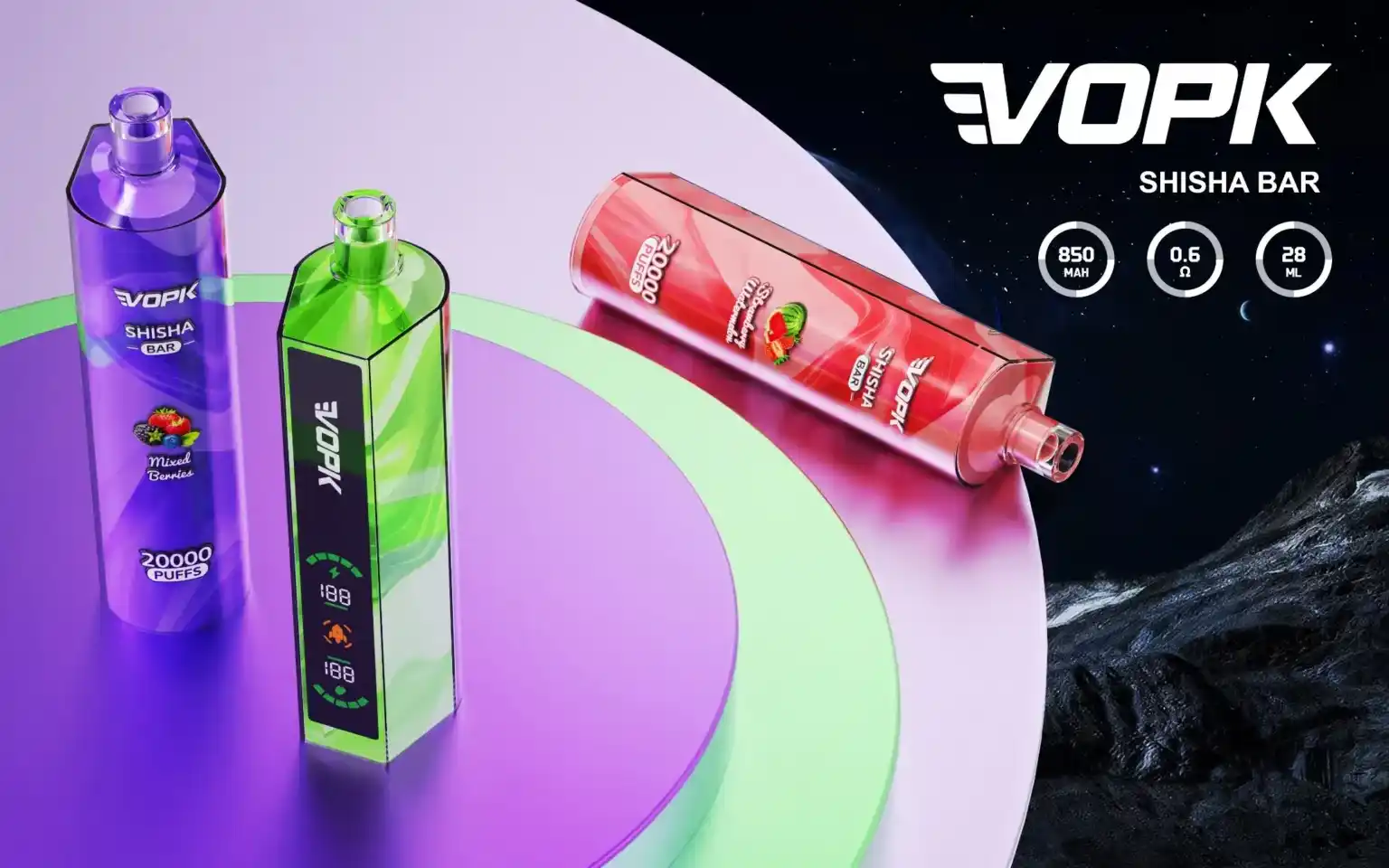 VOPK 20000 Puffs Disposable Vape Lung Inhalation with 28ML Capacity (3) VOPK 20000 Puffs Disposable Vape Lung Inhalation with 28ML Capacity (3)