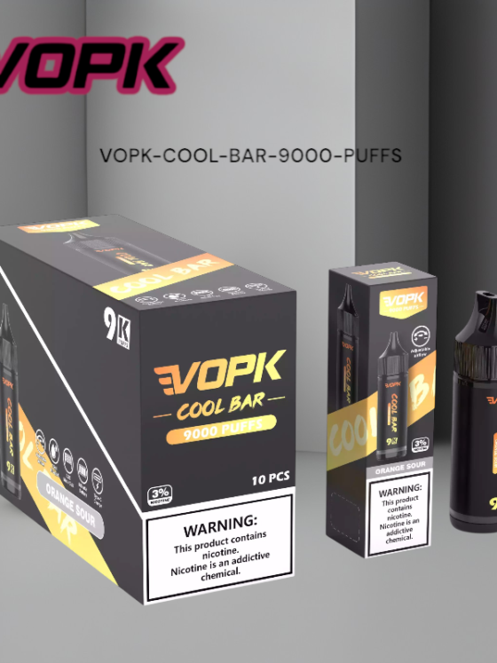 VOPK COOL BAR 9000 Puffs Disposable Vape with 15ML Capacity and Multiple Nicotine Options