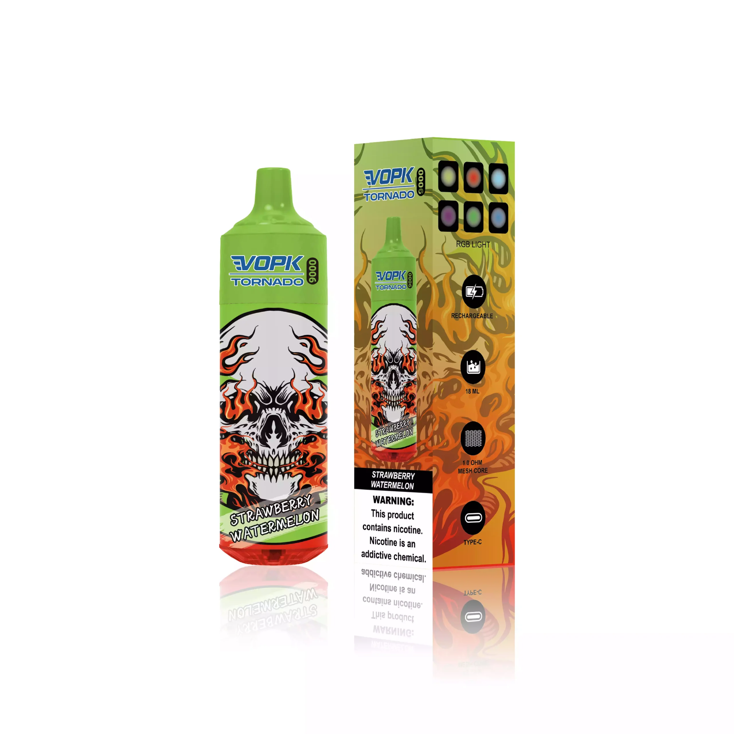 VOPK TORNADO 9000 Puffs Disposable Vape with 18ML Capacity and 5% Nicotine Options (28) VOPK TORNADO 9000 Puffs Disposable Vape with 18ML Capacity and 5% Nicotine Options (28)