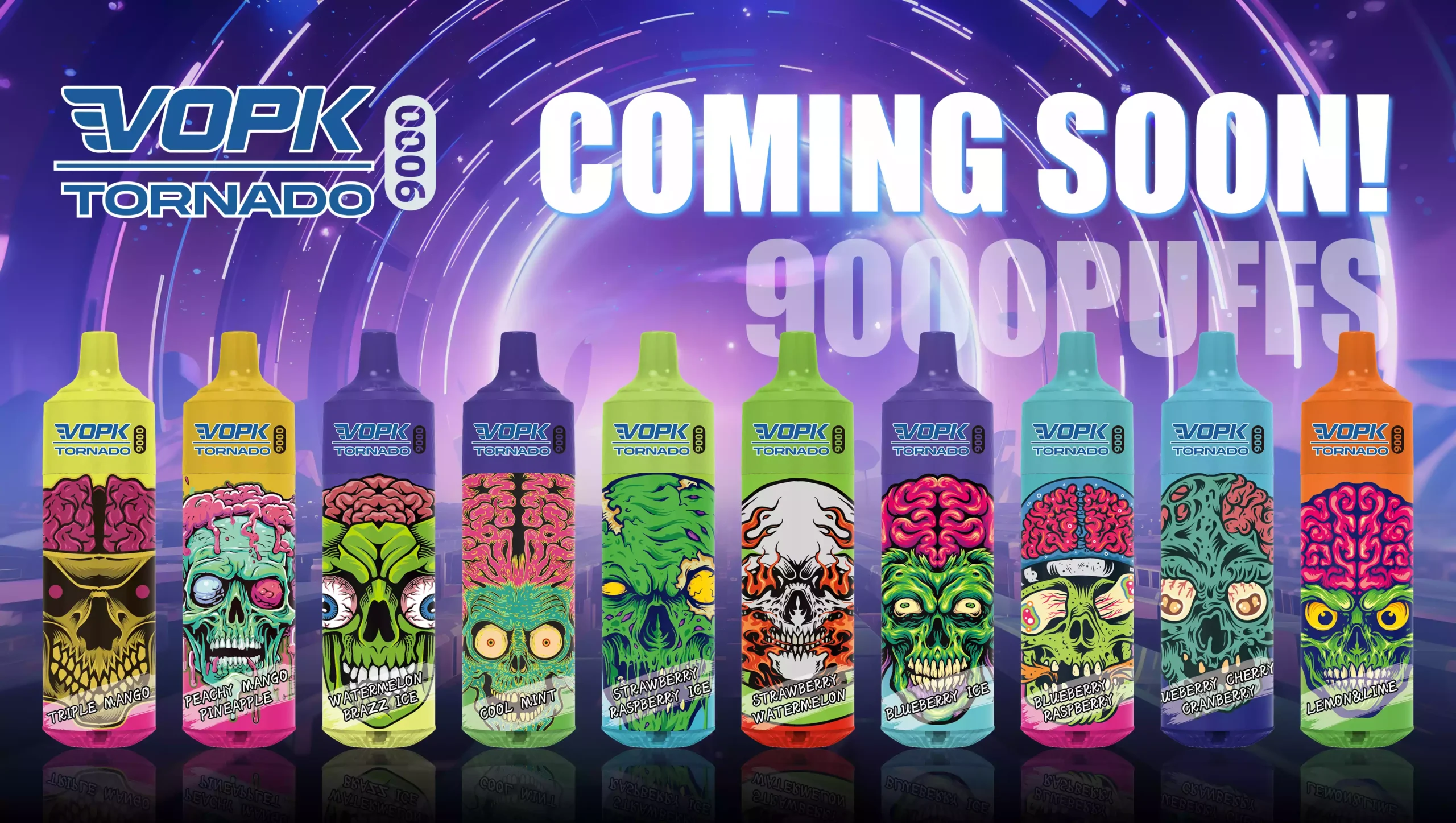 VOPK TORNADO 9000 Puffs Disposable Vape with 18ML Capacity and 5% Nicotine Options (32) VOPK TORNADO 9000 Puffs Disposable Vape with 18ML Capacity and 5% Nicotine Options (32)