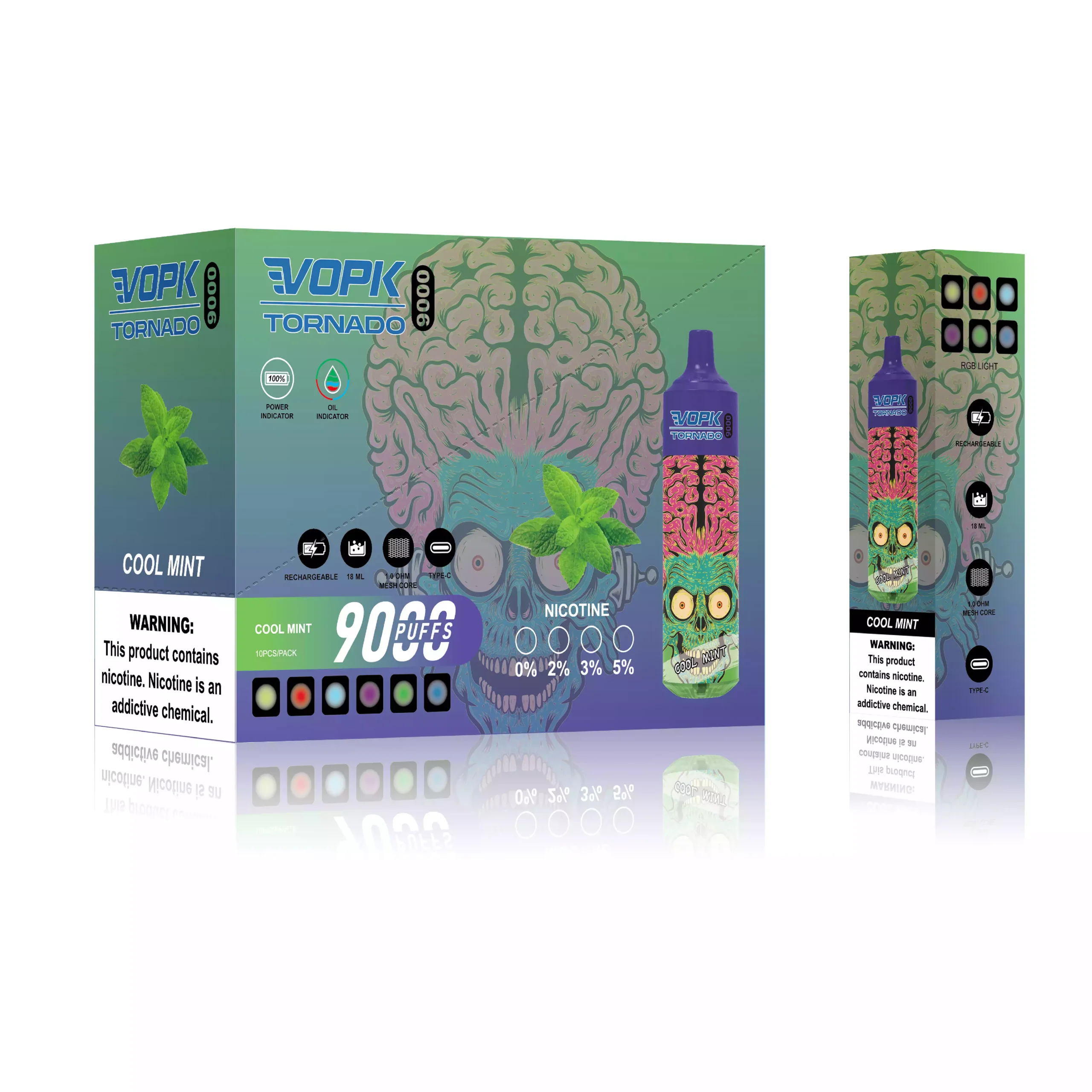VOPK TORNADO 9000 Puffs Disposable Vape with 18ML Capacity and 5% Nicotine Options (7) VOPK TORNADO 9000 Puffs Disposable Vape with 18ML Capacity and 5% Nicotine Options (7)