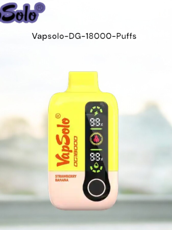 Vapsolo DG 18000 Puffs The Best Rechargeable Disposable Vape with 28mL E-Liquid Capacity