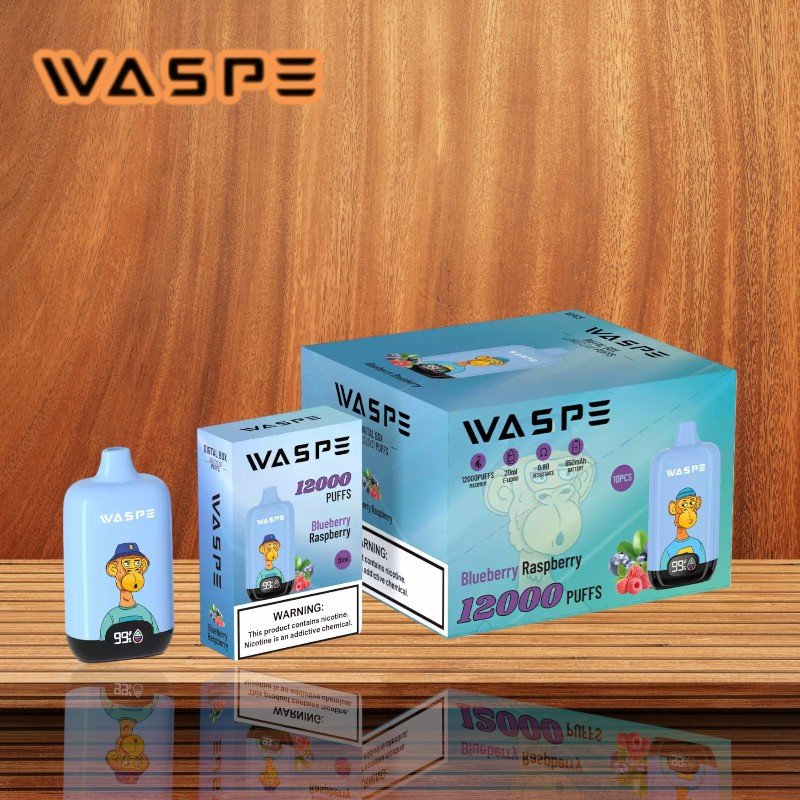 WASPE 12000 PUFFS Digital Box Premium Disposable Vape with 0-5% Nicotine WASPE 12000 PUFFS Digital Box Premium Disposable Vape with 0-5% Nicotine