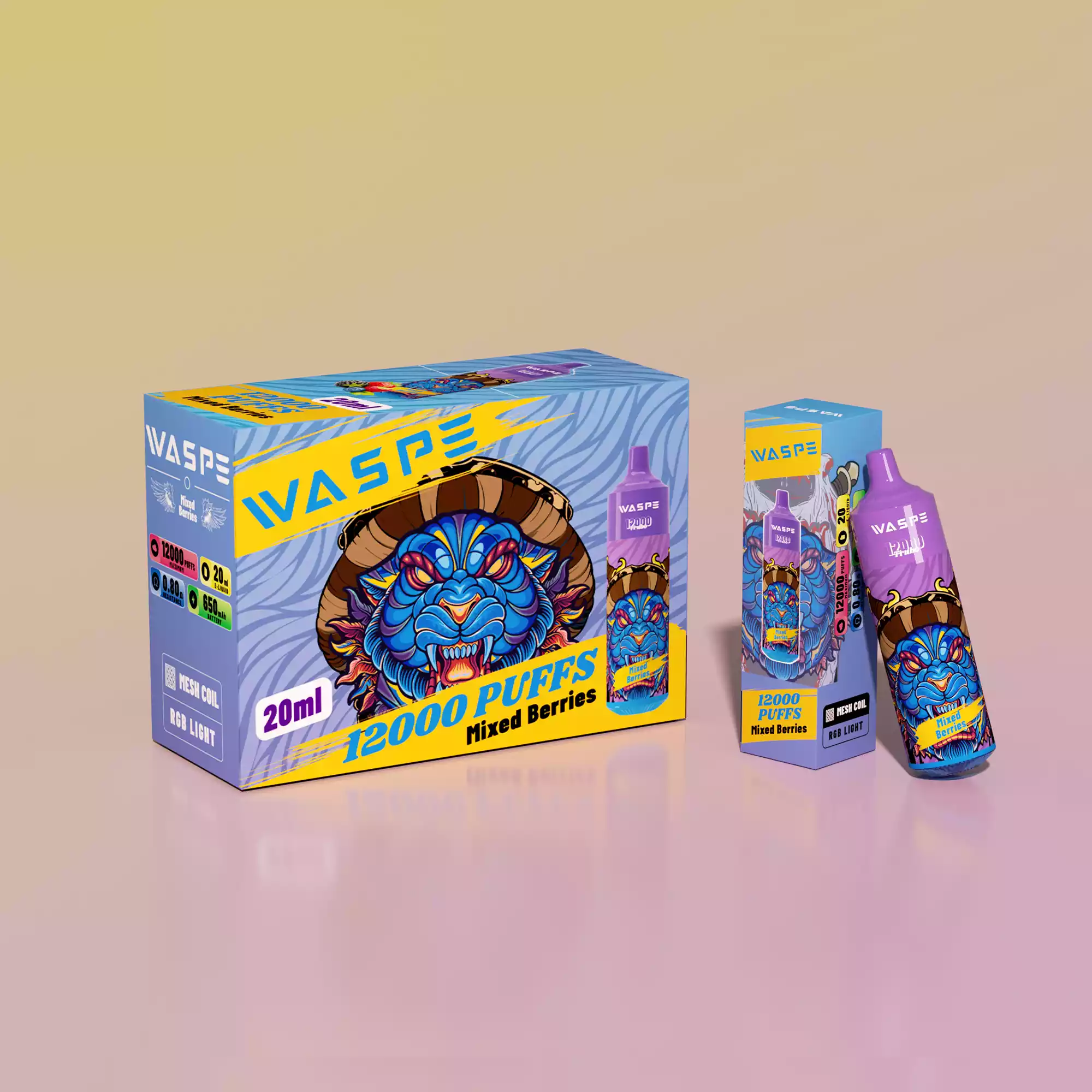 WASPE 12000 PUFFS Vape jetable très populaire avec 15 saveurs qui mettent l'eau à la bouche (13) WASPE 12000 PUFFS Vape jetable très populaire avec 15 saveurs qui mettent l'eau à la bouche (13)