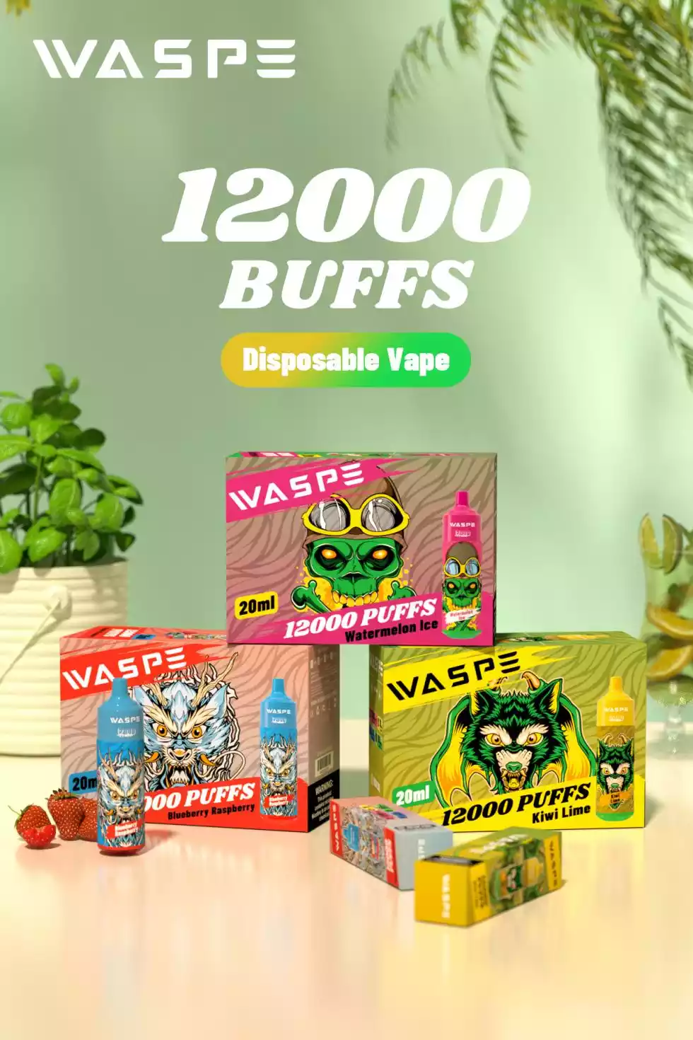 WASPE 12000 PUFFS Vape jetable très populaire avec 15 saveurs qui mettent l'eau à la bouche (3) WASPE 12000 PUFFS Vape jetable très populaire avec 15 saveurs qui mettent l'eau à la bouche (3)