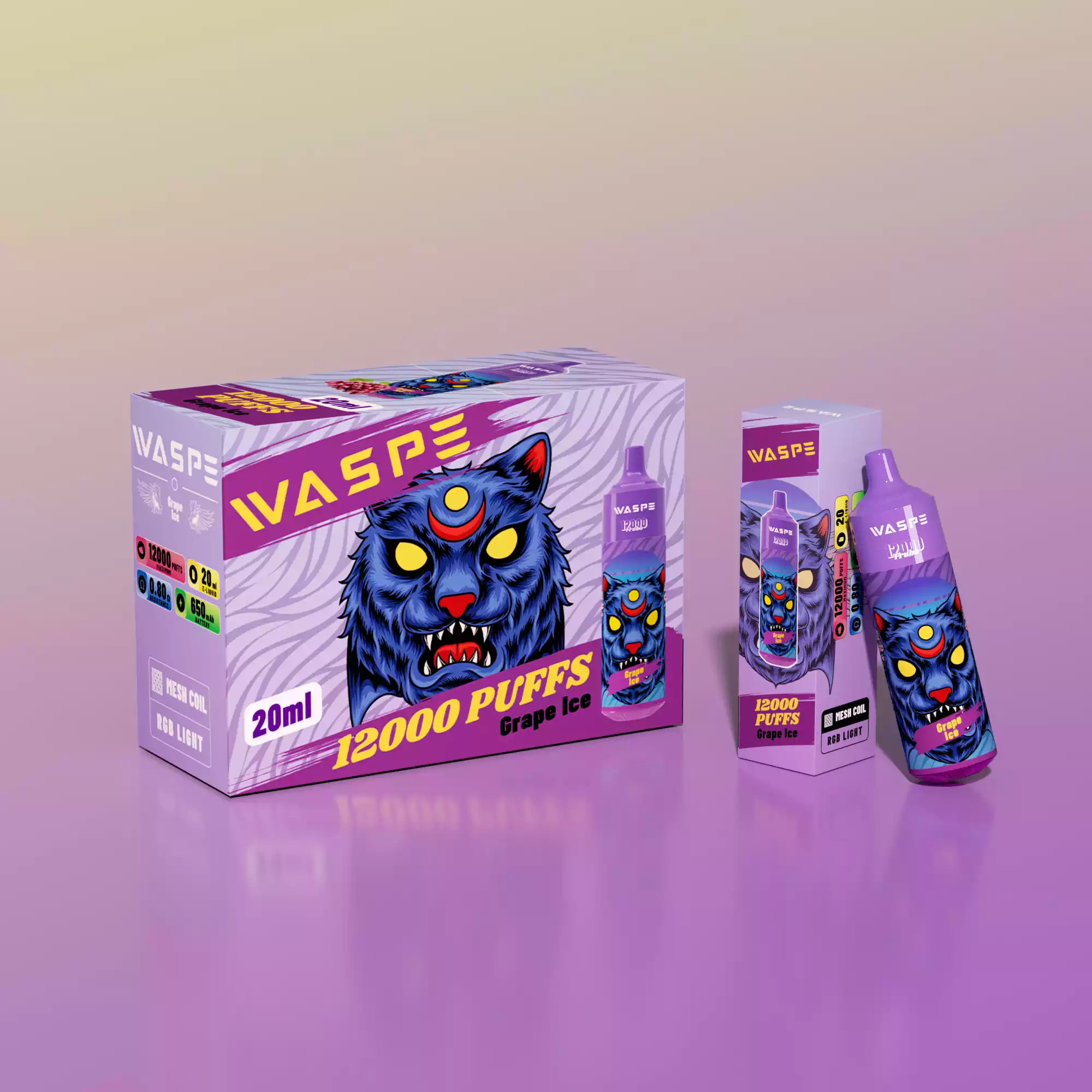 WASPE 12000 PUFFS Vape jetable très populaire avec 15 saveurs qui mettent l'eau à la bouche (8) WASPE 12000 PUFFS Vape jetable très populaire avec 15 saveurs qui mettent l'eau à la bouche (8)