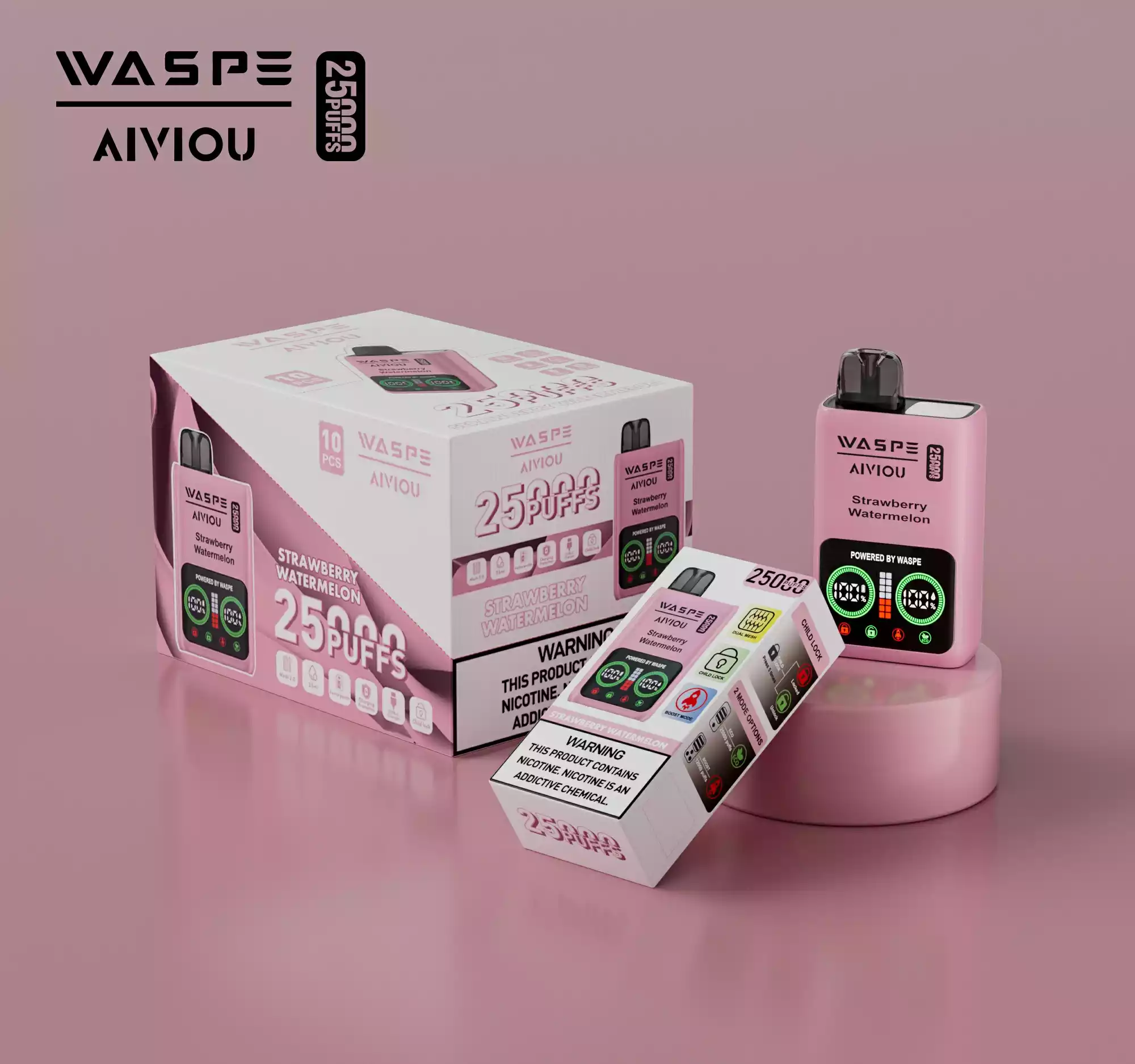 WASPE 25000 PUFFS Dual Mesh Box Disposable Vape with 25ml Capacity and 650mAh Battery (28) WASPE 25000 PUFFS Dual Mesh Box Disposable Vape with 25ml Capacity and 650mAh Battery (28)
