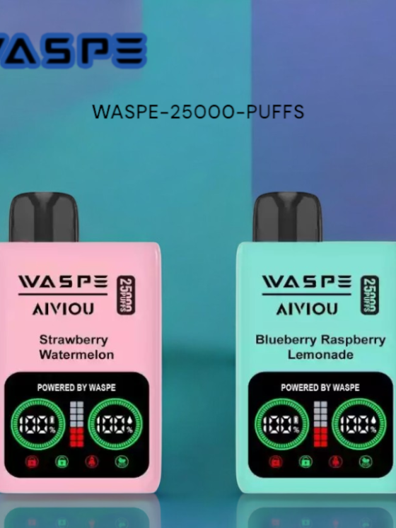 WASPE 25000 PUFFS Dual Mesh Box Disposable Vape with 25ml Capacity and 650mAh Battery