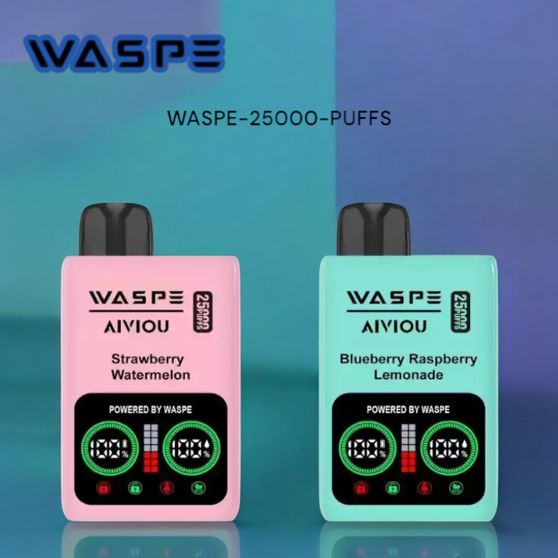 WASPE 25000 PUFFS Dual Mesh Box Disposable Vape with 25ml Capacity and 650mAh Battery WASPE 25000 PUFFS Dual Mesh Box Disposable Vape with 25ml Capacity and 650mAh Battery