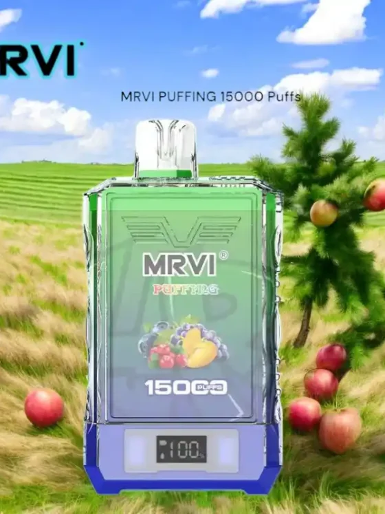 MRVI PUFFING 15000 Puffs  Dual Mesh Coil, 25mL E-liquid Capacity Disposable Vape