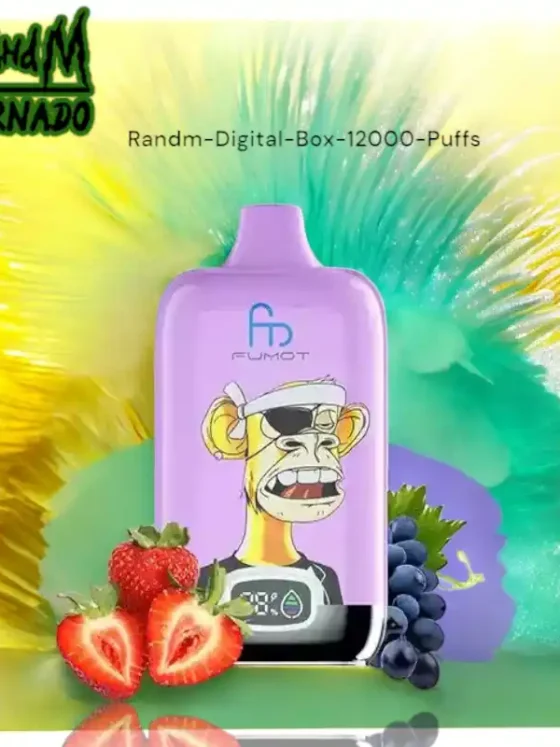 RandM Digital Box 12000 Puffs, Disposable Vape, 49 Flavors, Rechargeable Vape