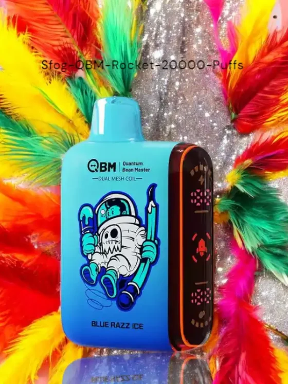 Sfog QBM Rocket 20000 Puffs Disposable Vape 18ml E-liquid, 5% Nicotine Strength, Rechargeable