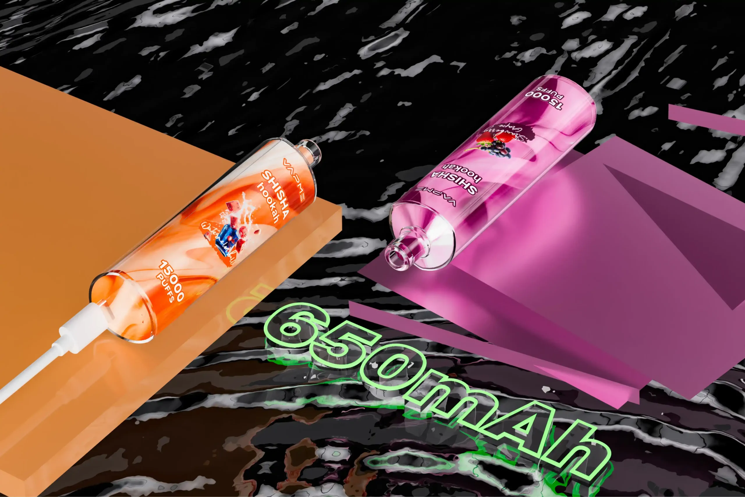 VAPME Shisha Hookah 15000 Puffs Disposable Vape 25ml E-liquid, 2% Nicotine Strength (10) VAPME Shisha Hookah 15000 Puffs Disposable Vape 25ml E-liquid, 2% Nicotine Strength (10)