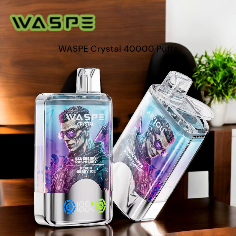 WASPE Crystal 40000 Puffs Disposable Vape Double Flavor, Long-Lasting Performance WASPE Crystal 40000 Puffs Disposable Vape Double Flavor, Long-Lasting Performance