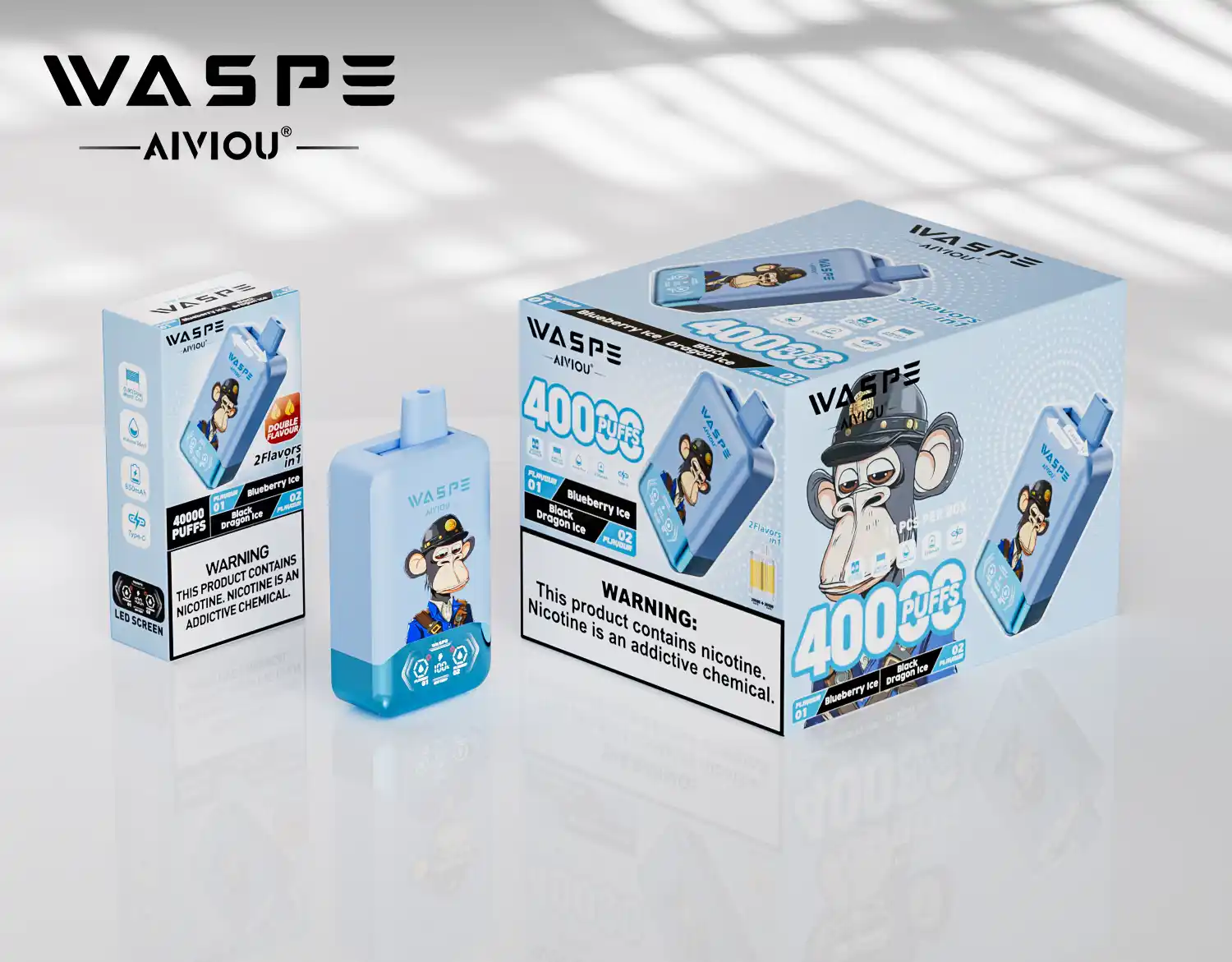 WASPE Double Flavor 40000 Puffs Disposable Vape High-Capacity, Dual Flavor Innovation (27) WASPE Double Flavor 40000 Puffs Disposable Vape High-Capacity, Dual Flavor Innovation (27)