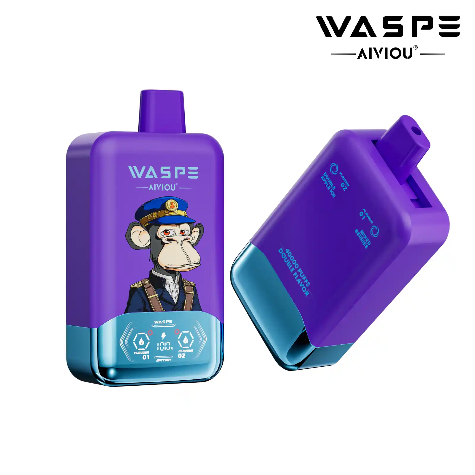 WASPE Double Flavor 40000 Puffs Disposable Vape High-Capacity, Dual Flavor Innovation (36) WASPE Double Flavor 40000 Puffs Disposable Vape High-Capacity, Dual Flavor Innovation (36)