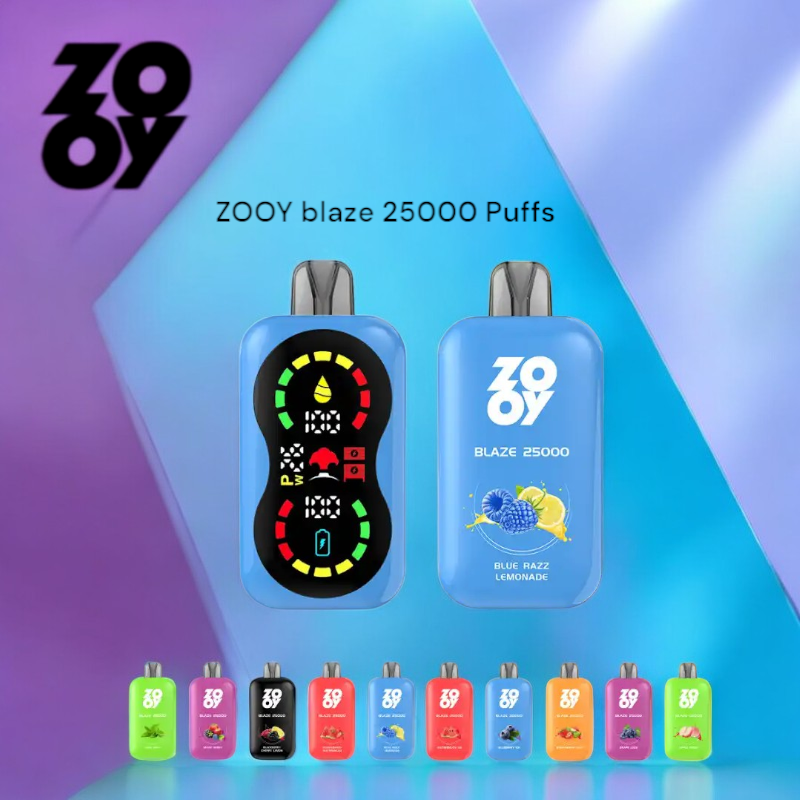 ZOOY Blaze 25000 Puffs Disposable Vape Triple Flavor Experience with Exceptional Performance ZOOY Blaze 25000 Puffs Disposable Vape Triple Flavor Experience with Exceptional Performance